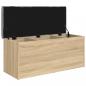 Preview: Sitzbank mit Stauraum Sonoma-Eiche 102x42x45 cm Holzwerkstoff