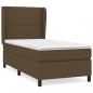 Preview: Boxspringbett mit Matratze Dunkelbraun 80x200 cm Stoff