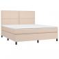 Preview: Boxspringbett mit Matratze & LED Cappuccino-Braun 180x200cm