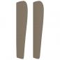 Preview: Kopfteil mit Ohren Taupe 93x23x118/128 cm Stoff