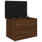 Preview: Sitzbank mit Stauraum Braun Eiche 62x42x45 cm Holzwerkstoff