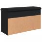 Preview: Schuhbank Schwarz 82x32x45,5 cm Holzwerkstoff