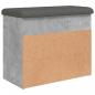 Preview: Schuhbank Betongrau 62x32x50 cm Holzwerkstoff