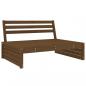 Preview: 5-tlg. Garten-Lounge-Set Honigbraun Massivholz Kiefer