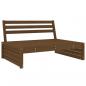 Preview: 2-tlg. Garten-Lounge-Set Honigbraun Massivholz Kiefer