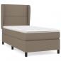 Preview: Boxspringbett mit Matratze Taupe 90x200 cm Stoff