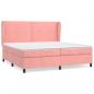 Preview: Boxspringbett mit Matratze Rosa 200x200 cm Samt