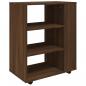 Preview: Rollschrank Braun Eichen-Optik 60x35x75 cm Holzwerkstoff