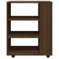 Preview: Rollschrank Braun Eichen-Optik 60x35x75 cm Holzwerkstoff