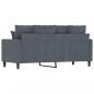 Preview: 2-Sitzer-Sofa Dunkelgrau 140 cm Samt