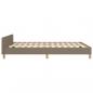 Preview: Bettgestell mit Kopfteil Taupe 140x190 cm Stoff