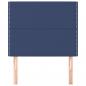 Preview: Kopfteile 2 Stk. Blau 90x5x78/88 cm Stoff