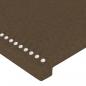 Preview: Kopfteil mit Ohren Dunkelbraun 83x23x118/128 cm Stoff