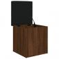 Preview: Sitzbank mit Stauraum Braun Eiche 42x42x45 cm Holzwerkstoff