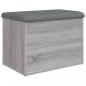 Preview: Sitzbank mit Stauraum Grau Sonoma 62x42x45 cm Holzwerkstoff