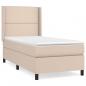 Preview: Boxspringbett mit Matratze Cappuccino-Braun 80x200cm Kunstleder