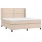 Preview: Boxspringbett Matratze Cappuccino-Braun 160x200 cm Kunstleder