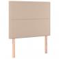 Preview: Kopfteile 2 Stk. Cappuccino-Braun 90x5x78/88 cm Kunstleder