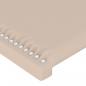 Preview: Kopfteil mit Ohren Cappuccino-Braun 83x23x118/128 cm Kunstleder