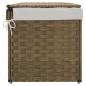 Preview: Wäschekorb mit Deckel 55,5x35x34 cm Poly Rattan