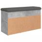 Preview: Schuhbank Betongrau 82x32x45,5 cm Holzwerkstoff