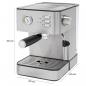 Preview: ProfiCook PC-ES 1209 Espressoautomat, bis 20 bar, stufenlose Dampfmenge, inox (501209)