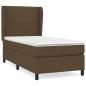 Preview: Boxspringbett mit Matratze Dunkelbraun 90x190 cm Stoff