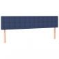 Preview: Boxspringbett mit Matratze & LED Blau 200x200 cm Stoff