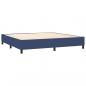 Preview: Boxspringbett mit Matratze Blau 200x200 cm Stoff