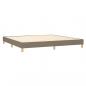 Preview: Boxspringbett mit Matratze Taupe 200x200 cm Stoff