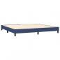 Preview: Boxspringbett mit Matratze & LED Blau 200x200 cm Stoff