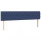 Preview: Boxspringbett mit Matratze & LED Blau 200x200 cm Stoff