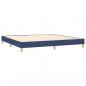 Preview: Boxspringbett mit Matratze & LED Blau 200x200 cm Stoff