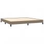 Preview: Boxspringbett mit Matratze Taupe 200x200 cm Stoff