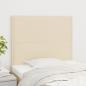 Preview: ARDEBO.de - Kopfteile 2 Stk. Creme 100x5x78/88 cm Stoff