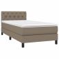 Preview: Boxspringbett mit Matratze Taupe 80x200 cm Stoff