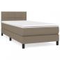 Preview: Boxspringbett mit Matratze Taupe 80x200 cm Stoff