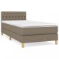 Preview: Boxspringbett mit Matratze Taupe 80x200 cm Stoff