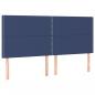 Preview: Boxspringbett mit Matratze & LED Blau 200x200 cm Stoff