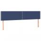 Preview: Boxspringbett mit Matratze & LED Blau 200x200 cm Stoff