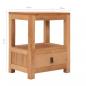 Preview: Nachttisch 40x30x50 cm Massivholz Teak