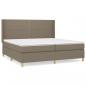 Preview: Boxspringbett mit Matratze Taupe 200x200 cm Stoff