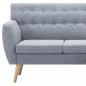 Preview: Sofa L-Form Stoff 171,5x138x81,5 cm Hellgrau