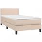 Preview: Boxspringbett mit Matratze & LED Cappuccino-Braun 80x200cm