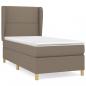 Preview: Boxspringbett mit Matratze Taupe 90x190 cm Stoff