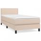 Preview: Boxspringbett mit Matratze Cappuccino-Braun 80x200cm Kunstleder