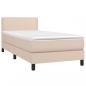 Preview: Boxspringbett mit Matratze Cappuccino-Braun 80x200cm Kunstleder