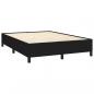 Preview: Boxspringbett mit Matratze Schwarz 140x200 cm Stoff