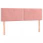 Preview: Boxspringbett mit Matratze Rosa 140x190 cm Samt