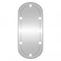 Preview: Wandspiegel mit LED-Leuchten 35x80 cm Glas Oval